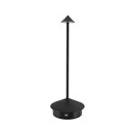 NOV - TABLE LAMP POINT RECHARGEABLE BLACK MATT 10 x 29 CM / LAMP11