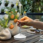 NOV - TABLE LAMP POINT RECHARGEABLE WHITE 10 x 29 CM / LAMP12 - Image 2