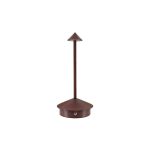 NOV - TABLE LAMP POINT RECHARGEABLE COCOA RUSTIC 10 x 22 CM / LAMP13