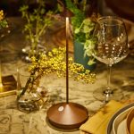 NOV - TABLE LAMP POINT RECHARGEABLE COCOA RUSTIC 10 x 22 CM / LAMP13 - Image 2