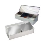 GTSA - CONDIMENT HOLDER 3 COMPARTMENTS ST/ST 29 x 17 x 9 CM