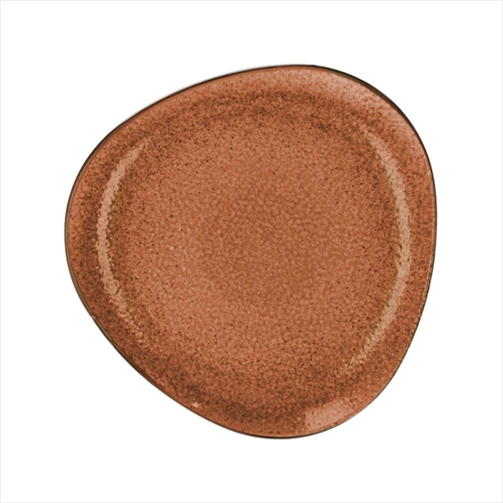 8056444546088.jpg TOGNANA - PETRA BRICK TRILOGY TRIANGULAR DINNER PLATE 27 x 27 x 2 CM TY000278629 - Image 1