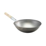 GENWARE - BLACK IRON WOK ROUND 35.6 x 11 CM