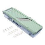 BENRINER - PROFESSIONAL JAPANESE MANDOLIN JULIENNE 64 MM GREEN WITH COLLECTION TRAY