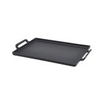 GENWARE - CAST IRON RECTANGULAR PLATTER WITH HANDLES 28 x 20 CM