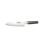 GLOBAL - G SERIES FLUTED SANTOKU KNIFE 18 CM