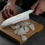 GLOBAL - G SERIES FLUTED SANTOKU KNIFE 18 CM - Image 2