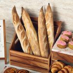 GENWARE - ACACIA WOOD ANGLED CRATE GN 1/2 32.5 x 26.5 x 32 CM - Image 2