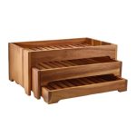 GENWARE - ACACIA WOOD 3 TIER DISPLAY STAND GN 1/1 53 x 32.5 x 22 CM