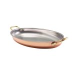 GENWARE - COPPER PLATED OVAL DISH 34 x 23 x 4 CM