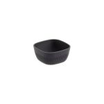 LEONE - NORWAY DARK GREY MELAMINE SQUARE BOWL 12 x 12 x 5.5 CM