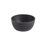 LEONE - NORWAY DARK GREY MELAMINE ROUND BOWL 23 x 10.5 CM