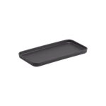 LEONE - NORWAY DARK GREY MELAMINE TRAY 25.7 x 13.2 x 1.75 CM