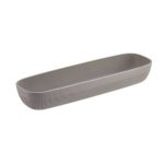 LEONE - NORWAY DOVE GREY MELAMINE TRAY 53 x 16.2 x 7.5 CM