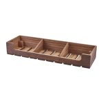 GENWARE - RUSTIC WOODEN DISPLAY CRATE 2/4 53 x 16.3 x 8 CM