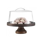 GB - CAKE STAND BIRCH WOOD ⌀35 x 8 CM WENGE