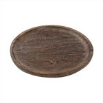 ESPIEL - WOODEN ROUND SERVING TRAY 30 x 2.5 CM