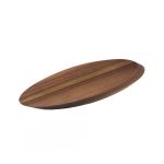 XM - ACACIA WOODEN SERVING BOARD OVAL 45 x 17 x 2.5 CM