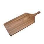 XM - ACACIA WOODEN SERVING BOARD RECTANGULAR WITH HANDLE 72 x 28 x 1.6 CM