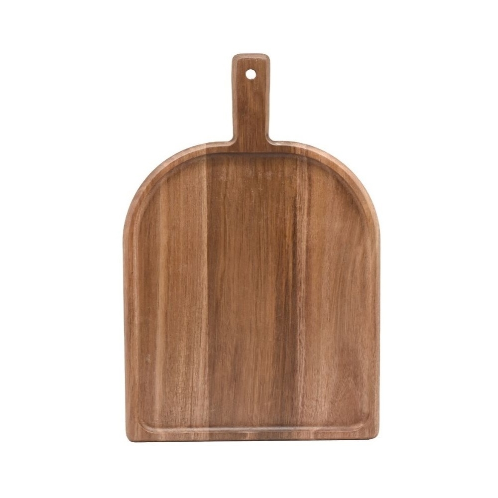 1272097.jpg XM - ACACIA WOODEN SERVING BOARD RECTANGULAR WITH HANDLE 38.5 x 25.5 x 2 CM - Image 1