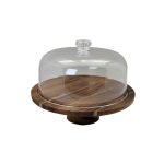 XM - ACACIA WOODEN PRESENTATION STAND WITH LID 30 x 9.5 CM