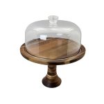 XM - ACACIA WOODEN PRESENTATION STAND WITH LID 30 x 16.5 CM