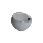 GTSA - ORB MELAMINE BOWL GREY WITH CLEAR LID 16.7 x 12.2 CM / 990 ML