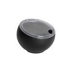 GTSA - ORB MELAMINE BOWL BLACK MATT WITH CLEAR LID 20 x 14.6 CM / 1.6 L