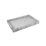 ESPIEL - MARBLE RECTANGULAR TRAY WHITE 25 x 15 x 3 CM