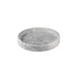 ESPIEL - MARBLE ROUND TRAY WHITE 15 x 3 CM