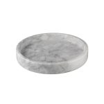 ESPIEL - MARBLE ROUND TRAY WHITE 25 x 3 CM