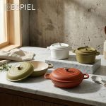ESPIEL - VOLCANO ENAMELLED CAST IRON MINI CASSEROLE WHITE 10 x 8 CM / 250 ML - Image 3
