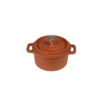 ESPIEL - VOLCANO ENAMELLED CAST IRON MINI CASSEROLE RED 10 x 8 CM / 250 ML