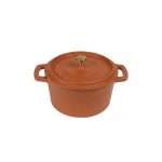 ESPIEL - VOLCANO ENAMELLED CAST IRON MINI CASSEROLE RED 14 x 10 CM / 750 ML