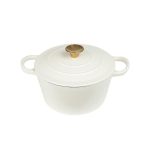 ESPIEL - VOLCANO ENAMELLED CAST IRON CASSEROLE WHITE 23 x 18 CM / 3.8 L