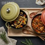 ESPIEL - VOLCANO ENAMELLED CAST IRON CASSEROLE GREEN 28 x 20 CM / 6.2 L - Image 3