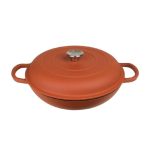 ESPIEL - VOLCANO ENAMELLED CAST IRON LOW CASSEROLE RED 30 x 14 CM / 3.2 L