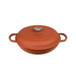 ESPIEL - VOLCANO ENAMELLED CAST IRON LOW CASSEROLE RED 27 x 12 CM / 2.2 L