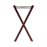 TC - TRAY STAND MAHOGANY WOODEN DARK BROWN 43 x 43 x 81.5 CM - Image 5
