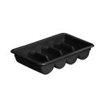 JD - CUTLERY TRAY 4 COMPARTMENT BLACK 59 x 29 x 9.5 CM