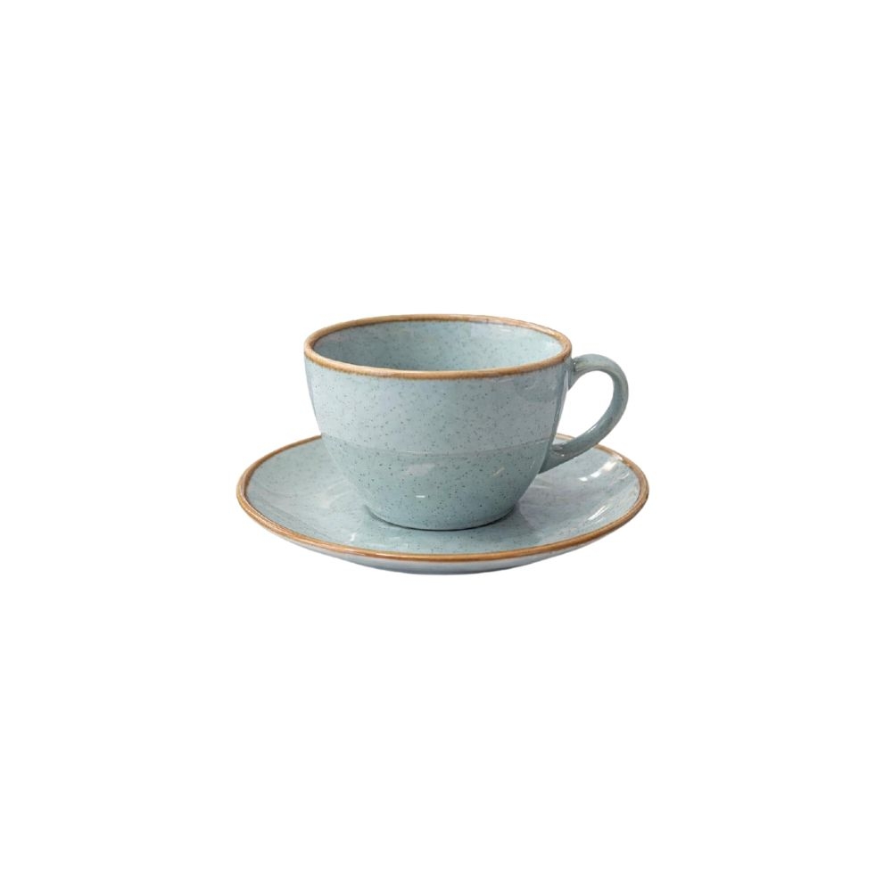 OWM102K6.jpg ESPIEL - REACT. CIEL ESSENTIALS CAPPUCCINO CUP WITH SAUCER 14 x 7.5 CM / 220 ML - Image 1