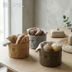 ESPIEL - ROUND KRAFT BREAD BASKET BROWN 16 x 10 CM - Image 2
