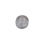 RAW - CRACKLED GLASS BOWL WITH LID TRANSPARENT 7 CM