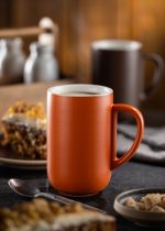 UTOPIA - BARISTA MATT ORANGE BULLET MUG 32 CL - Image 2