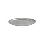 ESPIEL - ANTIQUE ST/ST STONEWASH SILVER OVAL PLATE 22 x 12 x 1 CM