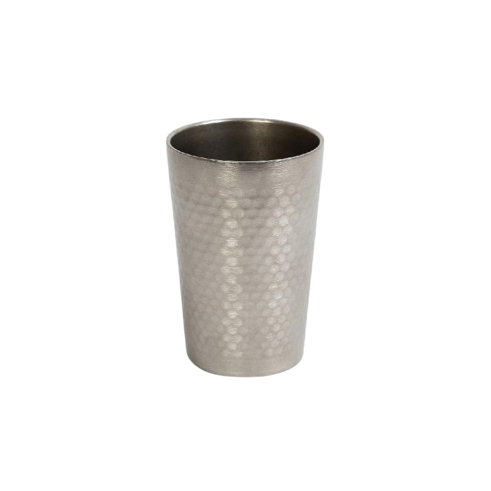 FEV149.jpg ESPIEL - ANTIQUE ST/ST STONEWASH SILVER DOUBLE WALL CUP 8.2 x 11.8 CM / 350 ML - Image 1