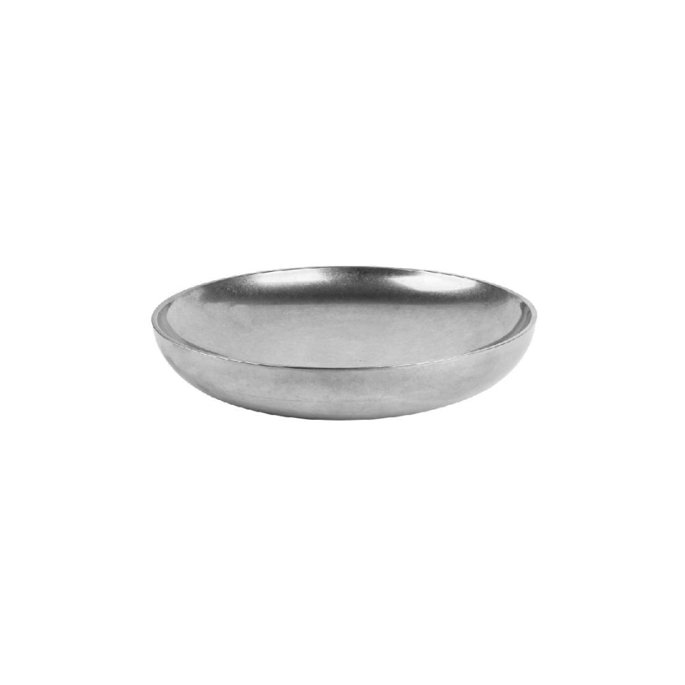 FEV180.jpg ESPIEL - ANTIQUE ST/ST STONEWASH SILVER DOUBLE WALL DEEP PLATE 18 x 4.5 CM - Image 1