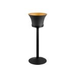 ESPIEL - CHAMPAGNE BUCKET WITH STAND ST/ST MATT BLACK 35.5 x 85 CM