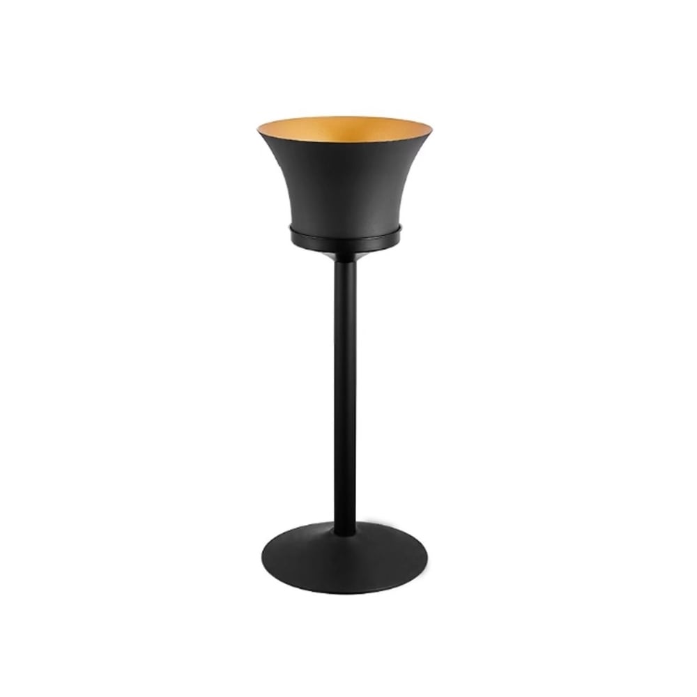 FEV601.jpg ESPIEL - CHAMPAGNE BUCKET WITH STAND ST/ST MATT BLACK 35.5 x 85 CM - Image 1