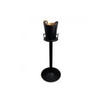ESPIEL - CHAMPAGNE BUCKET WITH STAND ST/ST MATT BLACK 24 x 85 CM